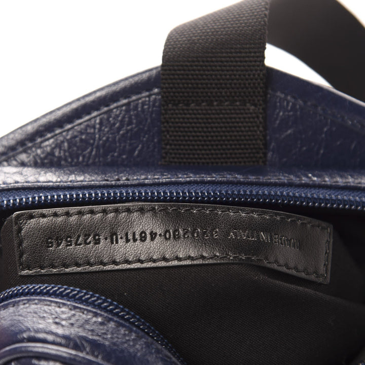 Balenciaga Arena Blue Lambskin Leather Backpack Bag 620260