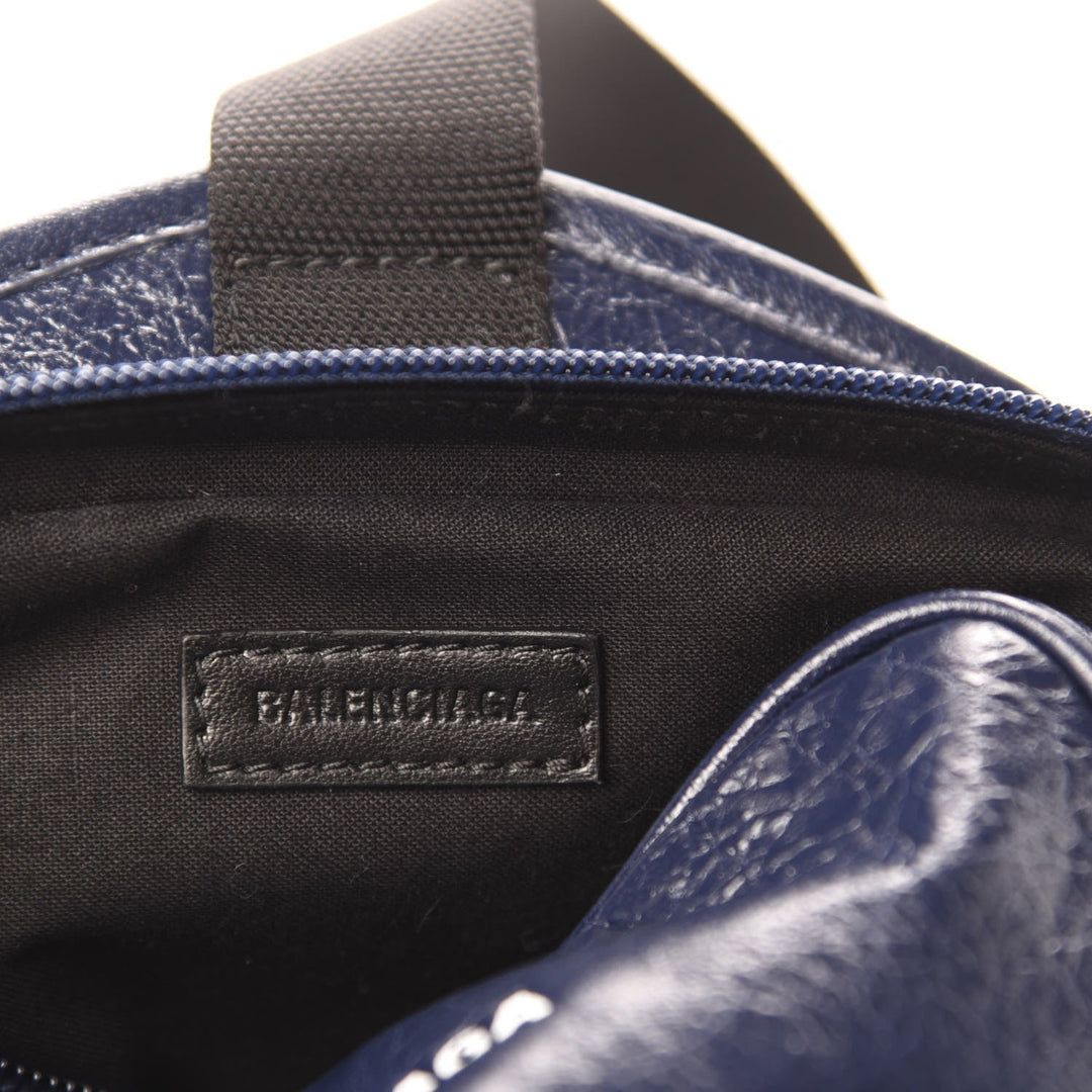 Balenciaga Arena Blue Lambskin Leather Backpack Bag 620260