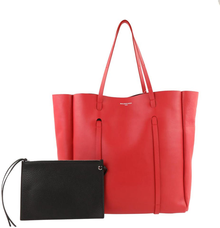Balenciaga Bag Everyday Red Calfskin Leather Tote