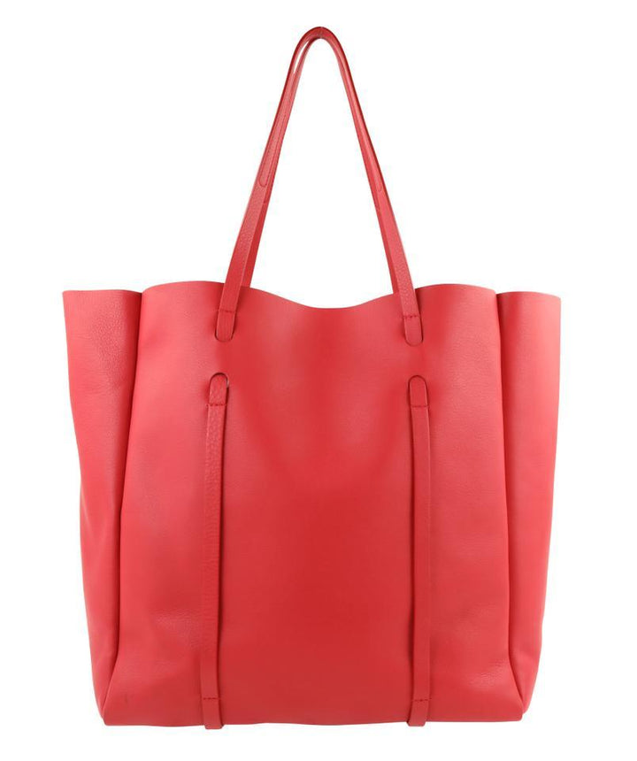 Balenciaga Bag Everyday Red Calfskin Leather Tote