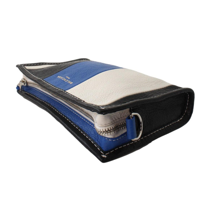 Balenciaga Bazar Multicolor Striped Leather Cross Body Bag 452460