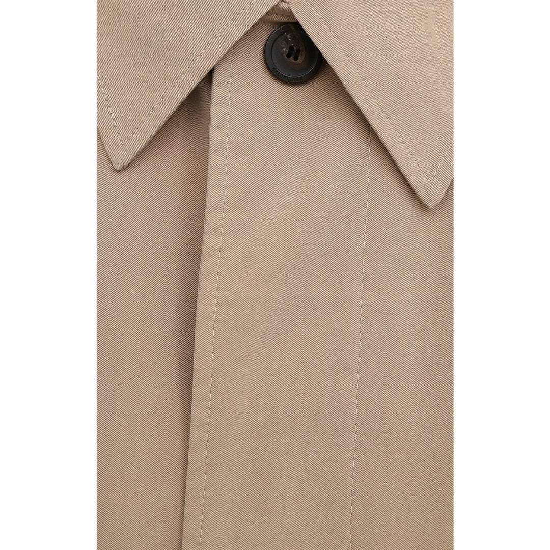 Beige Twill Car Coat