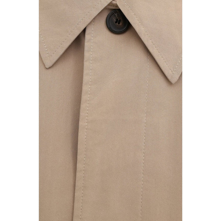 Beige Twill Car Coat