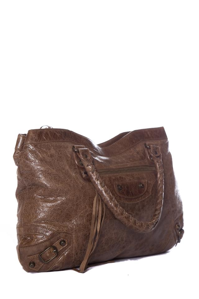 Balenciaga Brown Leather Tote