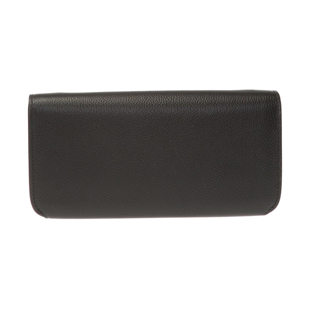 Balenciaga Everyday Black Leather Logo Chain Wallet Bag 593784