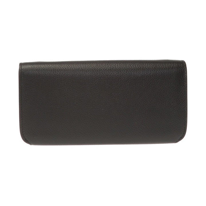 Balenciaga Everyday Black Leather Logo Chain Wallet Bag 593784