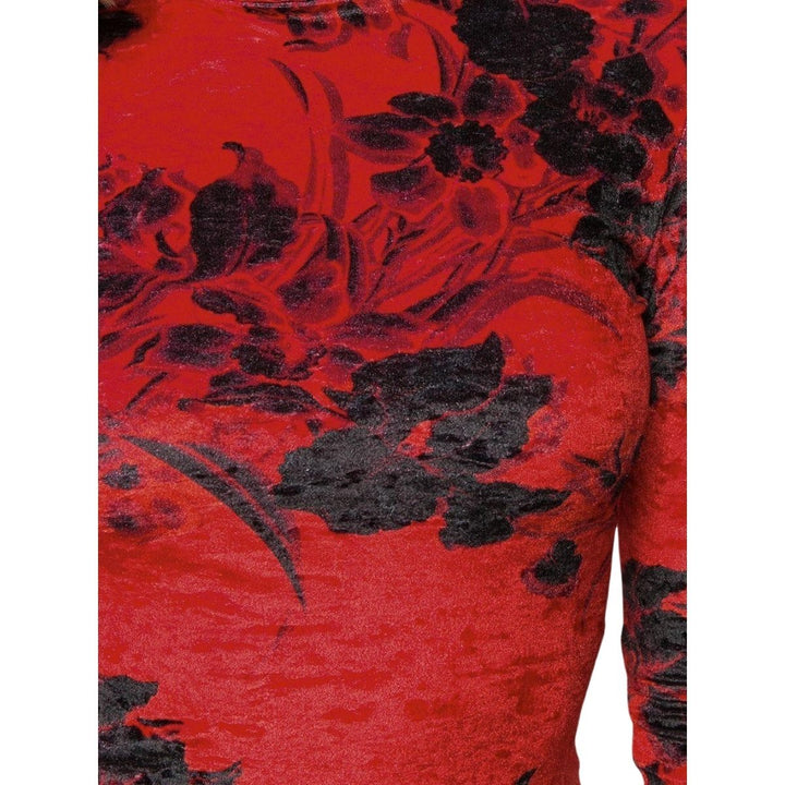 Floral-Print Turtleneck Dress