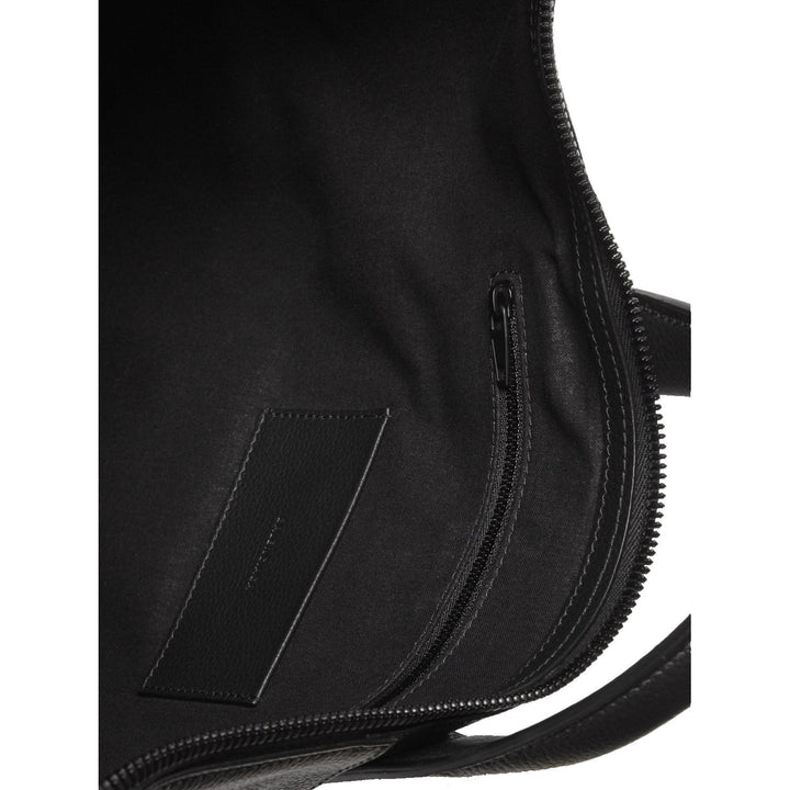 Balenciaga Hourglass Zip Tote Medium Black Grained Calf Leather 620318