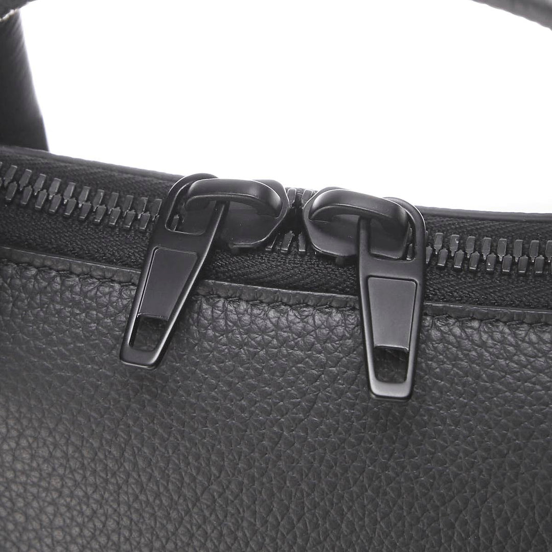 Balenciaga Hourglass Zip Tote Medium Black Grained Calf Leather 620318