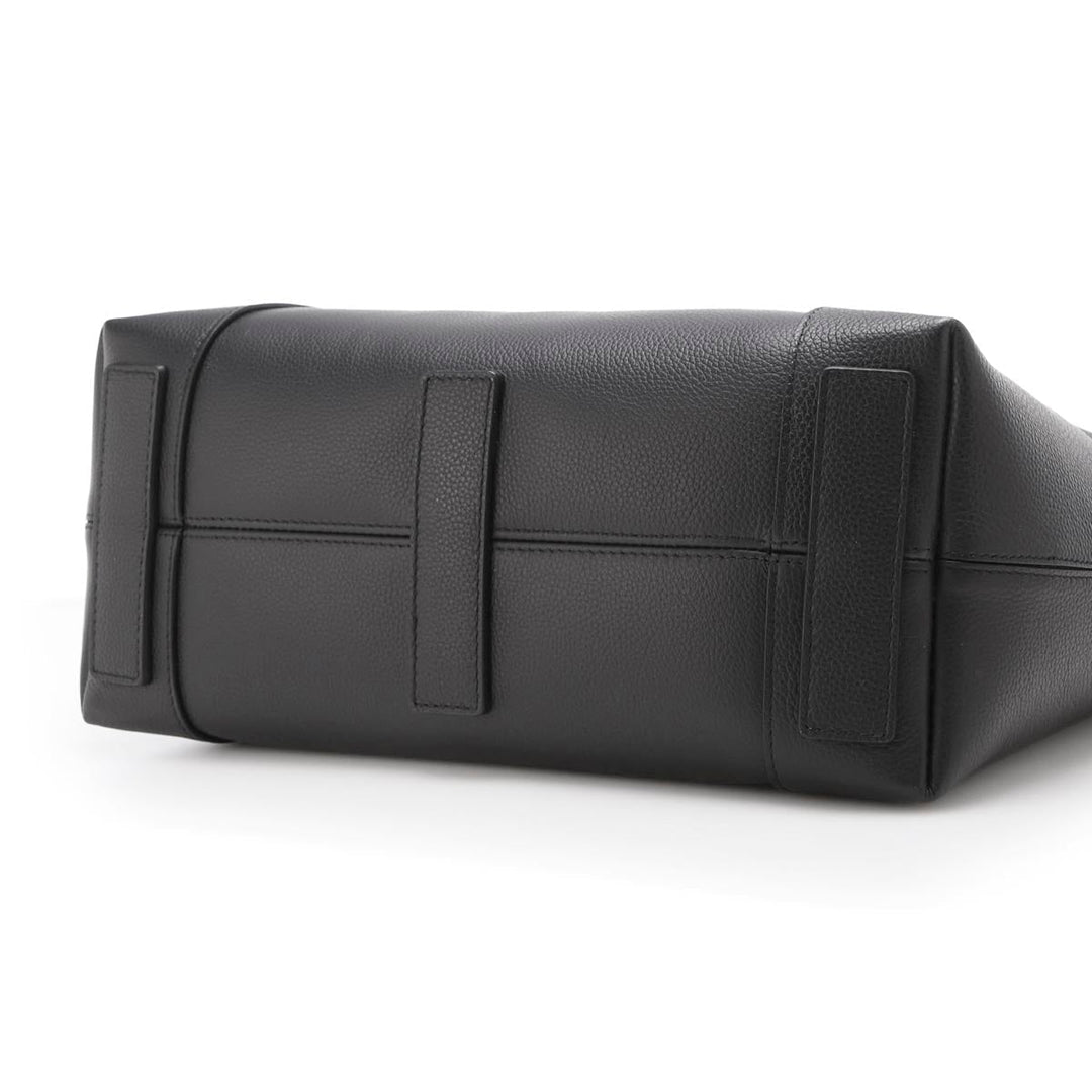 Balenciaga Hourglass Zip Tote Medium Black Grained Calf Leather 620318