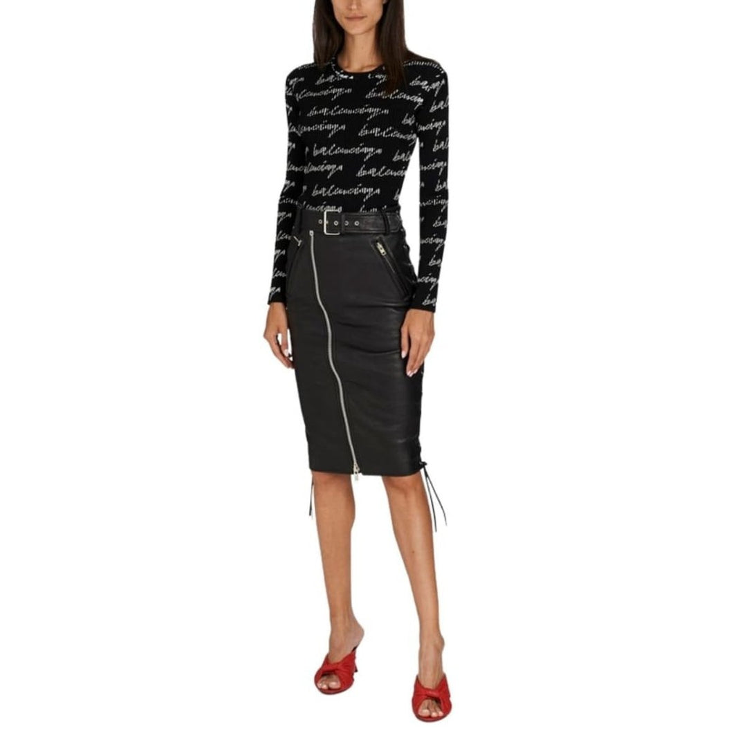 Leather Pencil Skirt