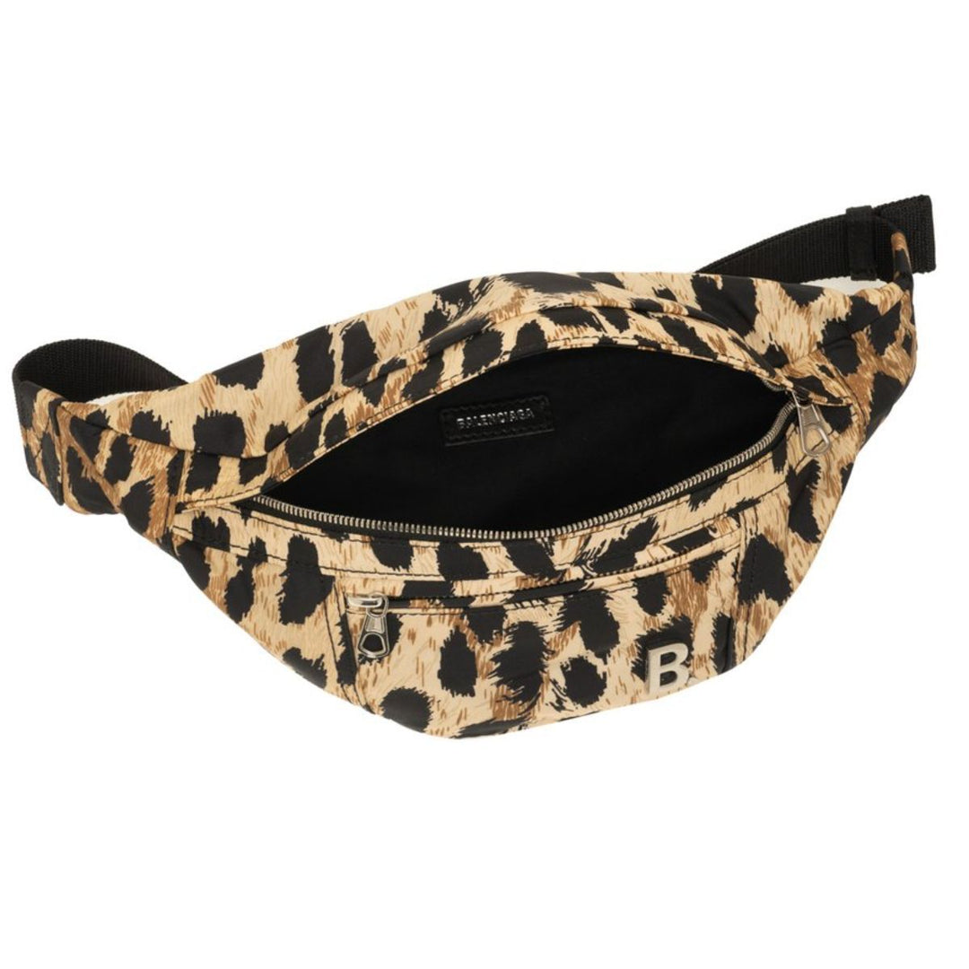 Balenciaga Nylon Leopard Print Belt Bag 580028