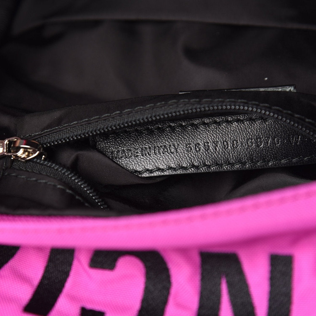 Balenciaga Logo Wheel Sport Nylon Pink Backpack 565798