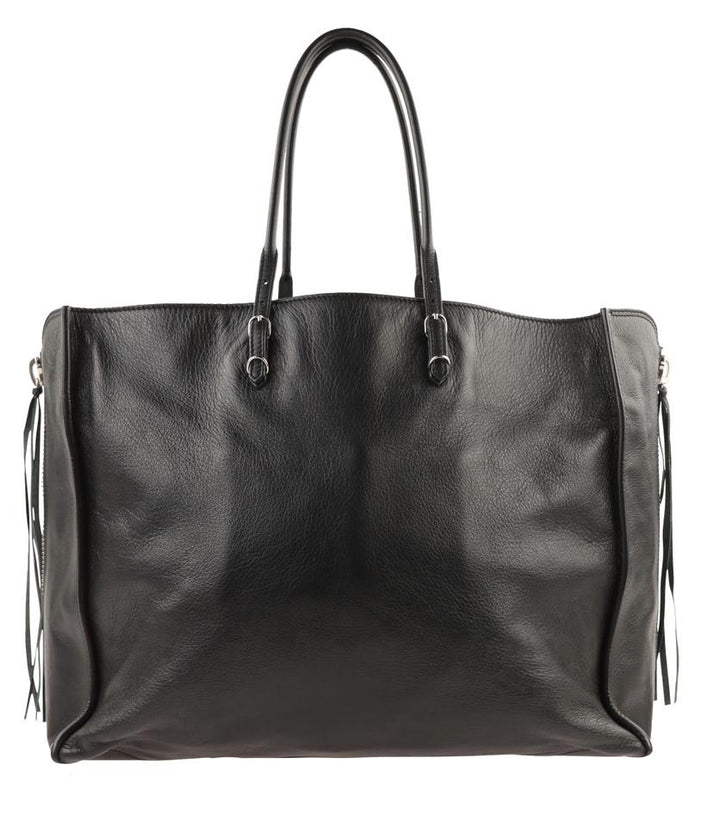 Balenciaga Papier A4 Zip-around Black Calfskin Leather Tote