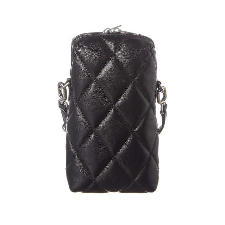 Balenciaga Touch Black Nappa Calfskin Leather Quilted Puffy Shoulder Bag 593375