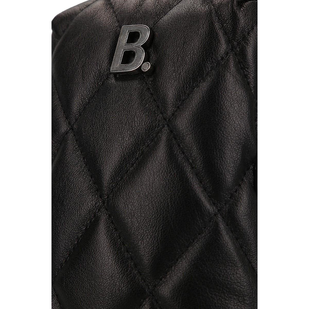 Balenciaga Touch Black Nappa Calfskin Leather Quilted Puffy Shoulder Bag 593375