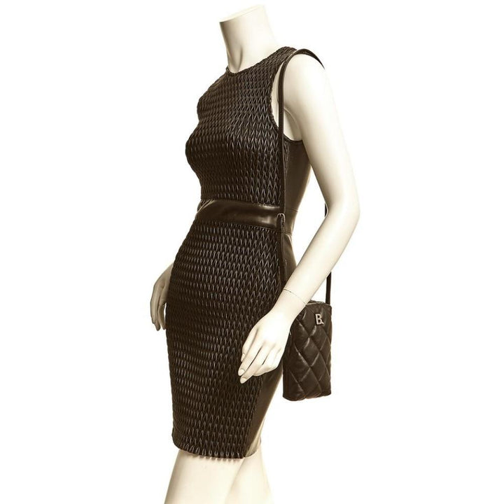 Balenciaga Touch Black Nappa Calfskin Leather Quilted Puffy Shoulder Bag 593375