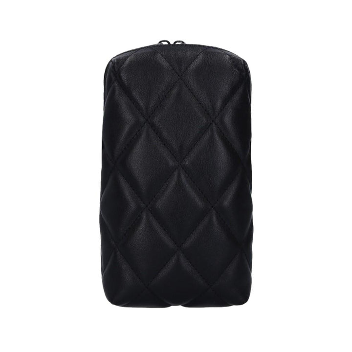 Balenciaga Touch Black Nappa Calfskin Leather Quilted Puffy Shoulder Bag 593375