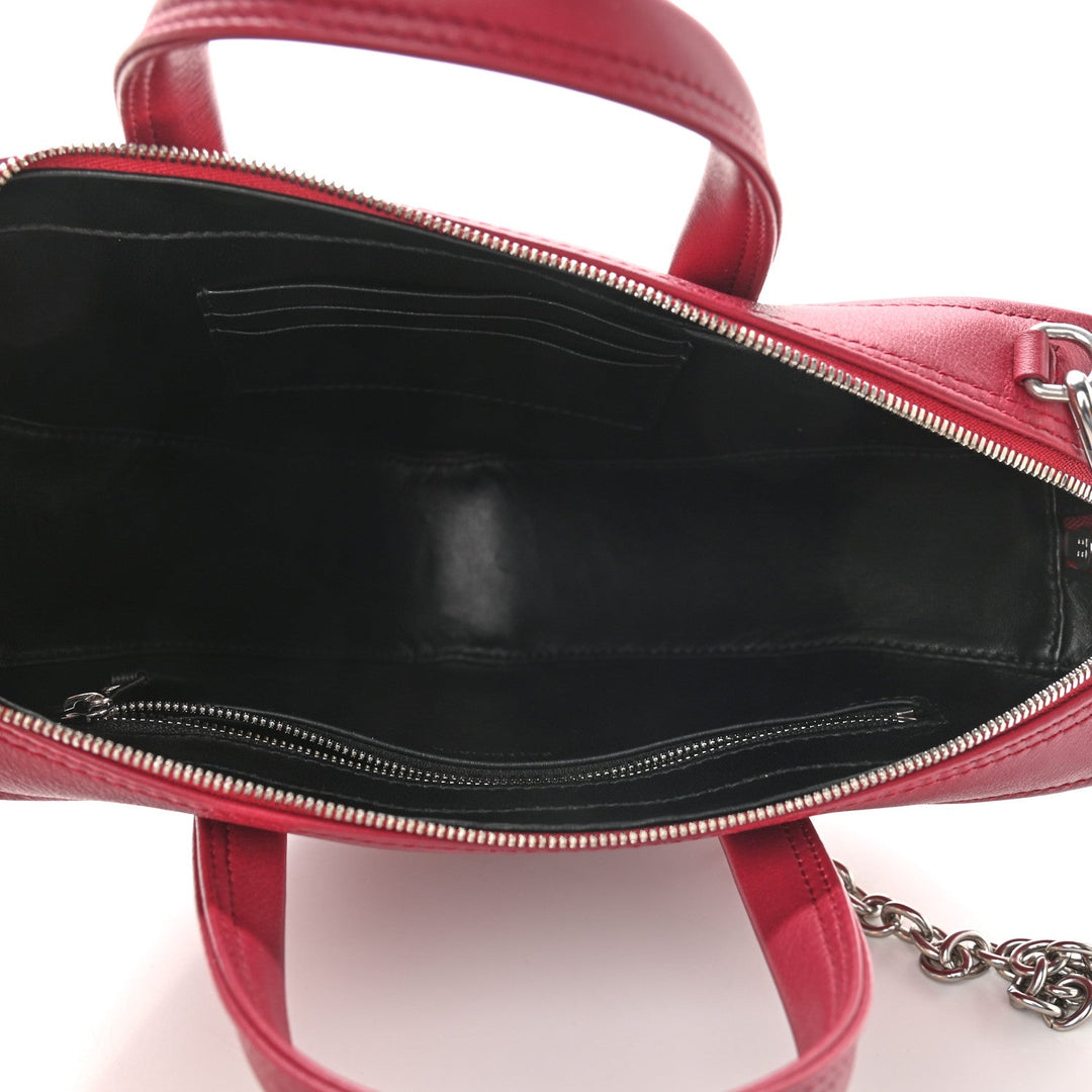 Balenciaga Triangle Pink Leather Top Handle Small Satchel Bag 527272