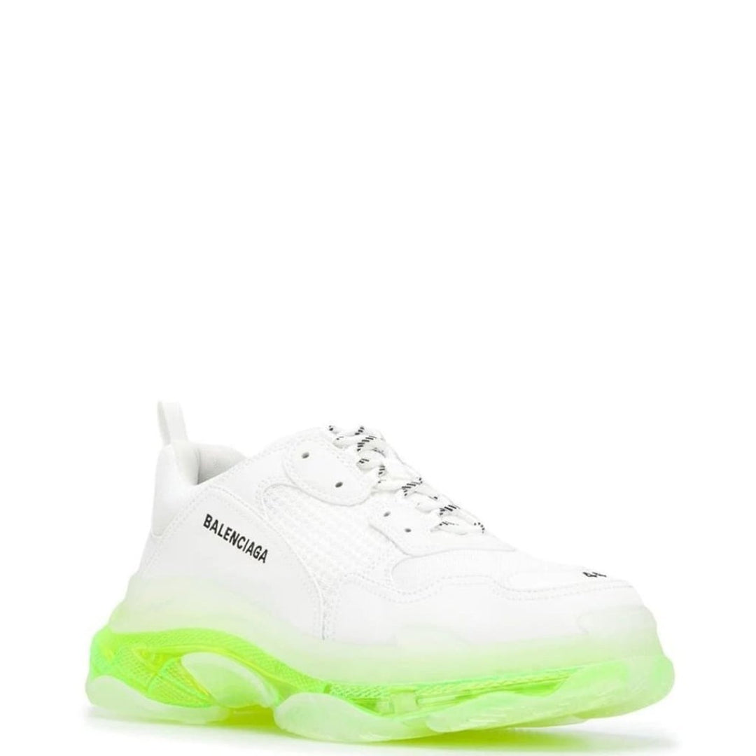 Triple S Leather and Mesh Sneakers