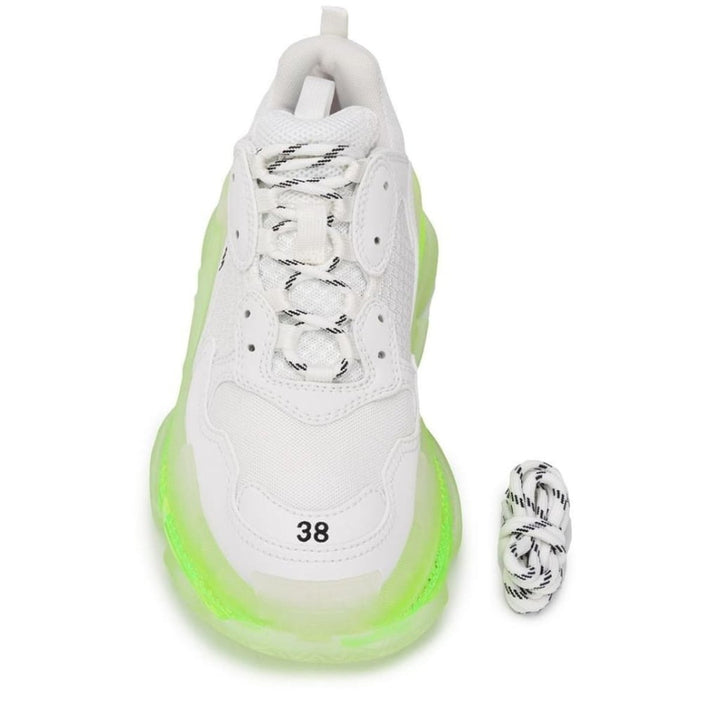 Triple S Leather and Mesh Sneakers