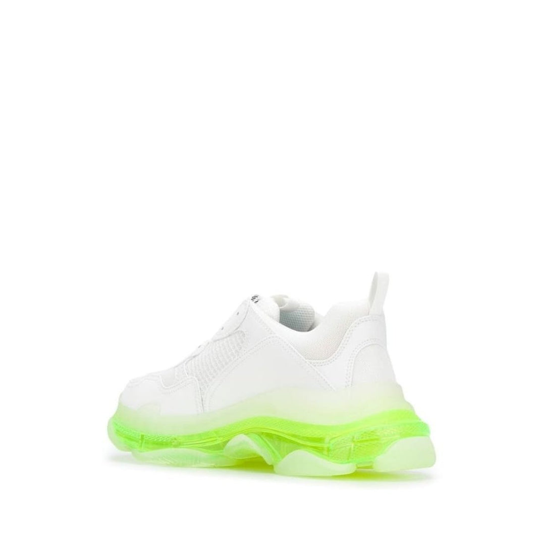 Triple S Leather and Mesh Sneakers
