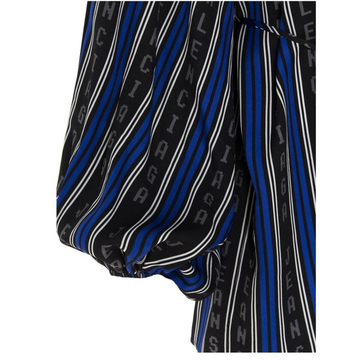 Wrapped Striped Blouse