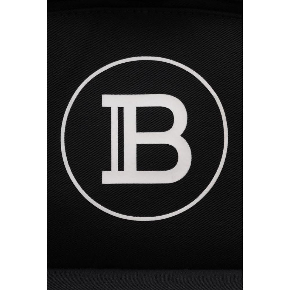 Balmain B-Back Black Nylon White Logo Backpack TM1S096TNYV