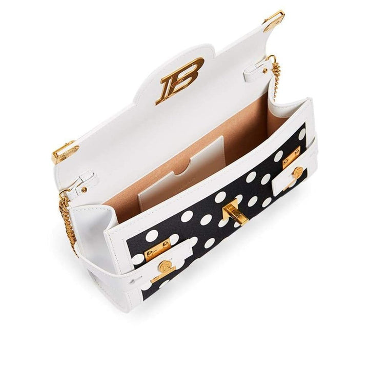 B-Buzz 23 Satin Clutch Bag In Polka Dot Print
