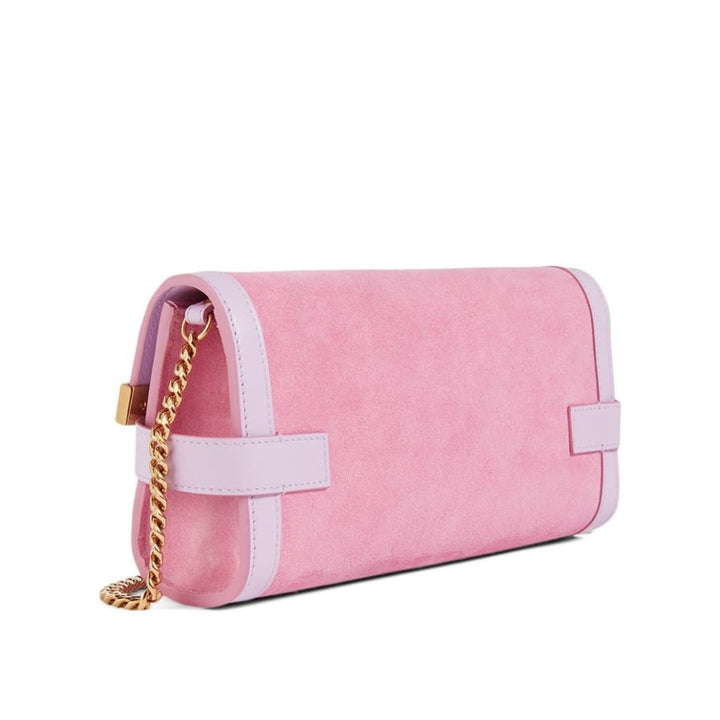 B-Buzz 23 Suede And Leather Clutch Bag