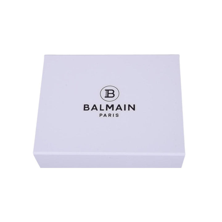 Balmain B-Keyring Silver-tone Metal Keychain TN4J001M