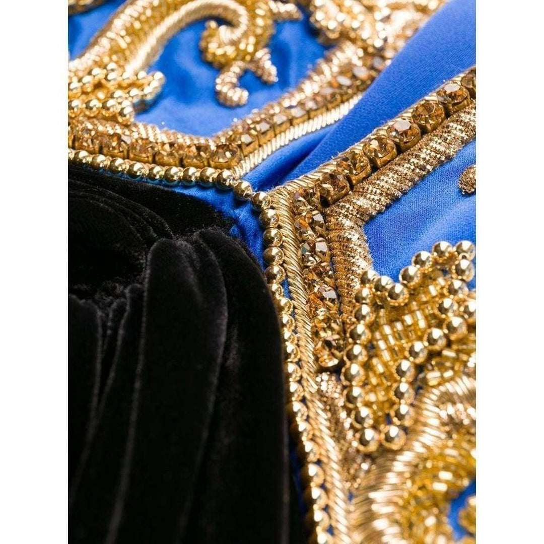 Beaded V-neck Mini Dress