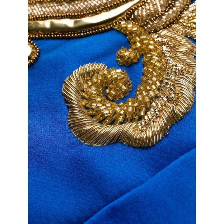 Beaded V-neck Mini Dress
