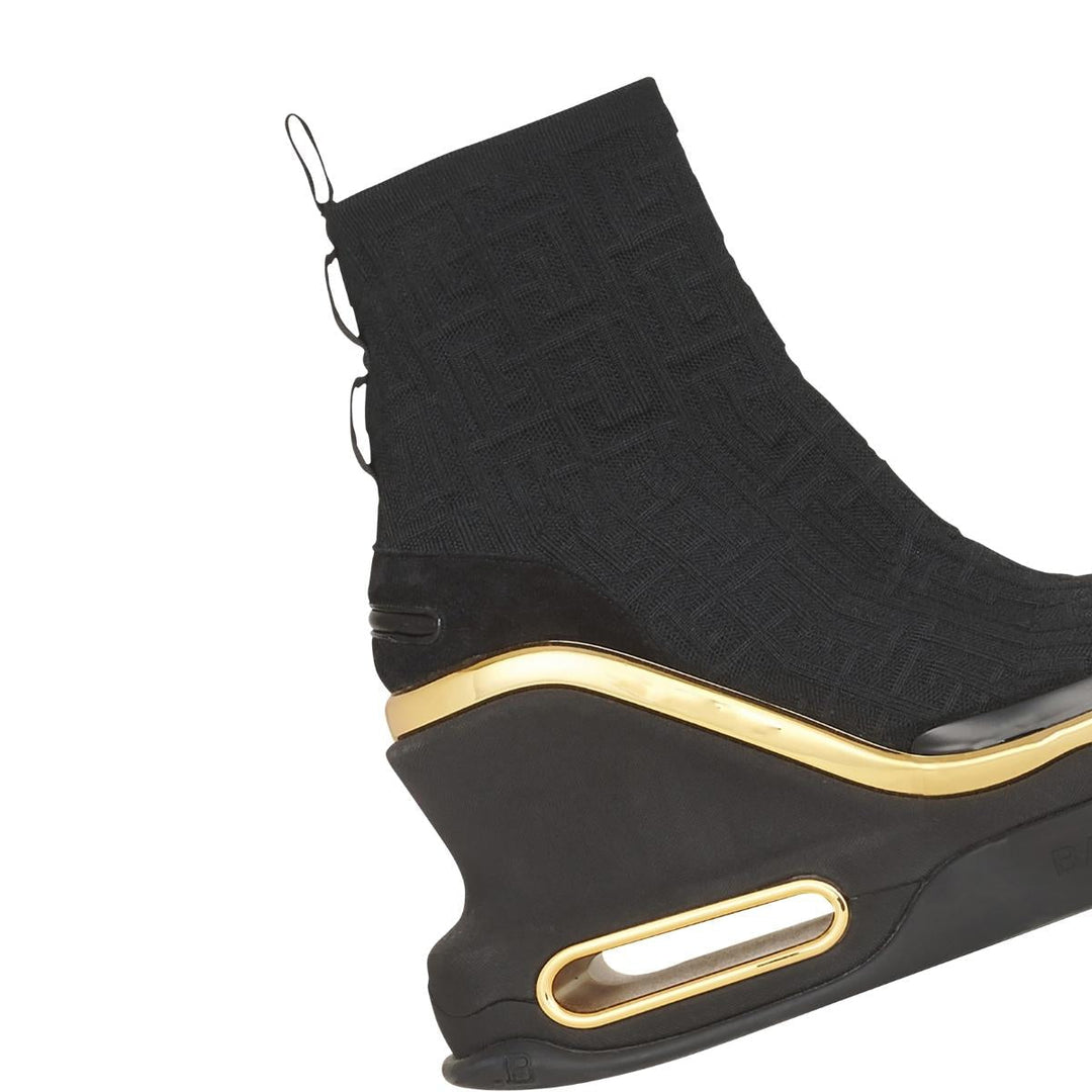 Bicolor and suede B-Bold wedge sneakers
