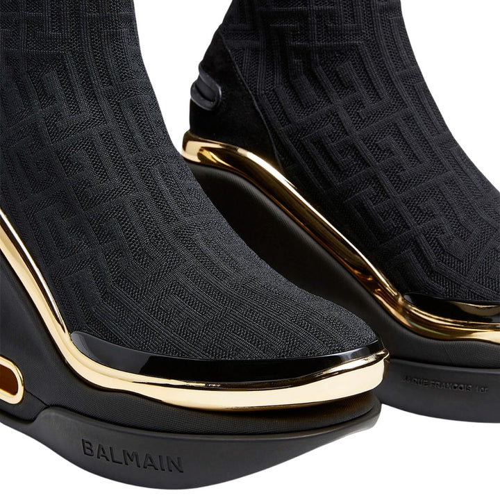 Bicolor and suede B-Bold wedge sneakers