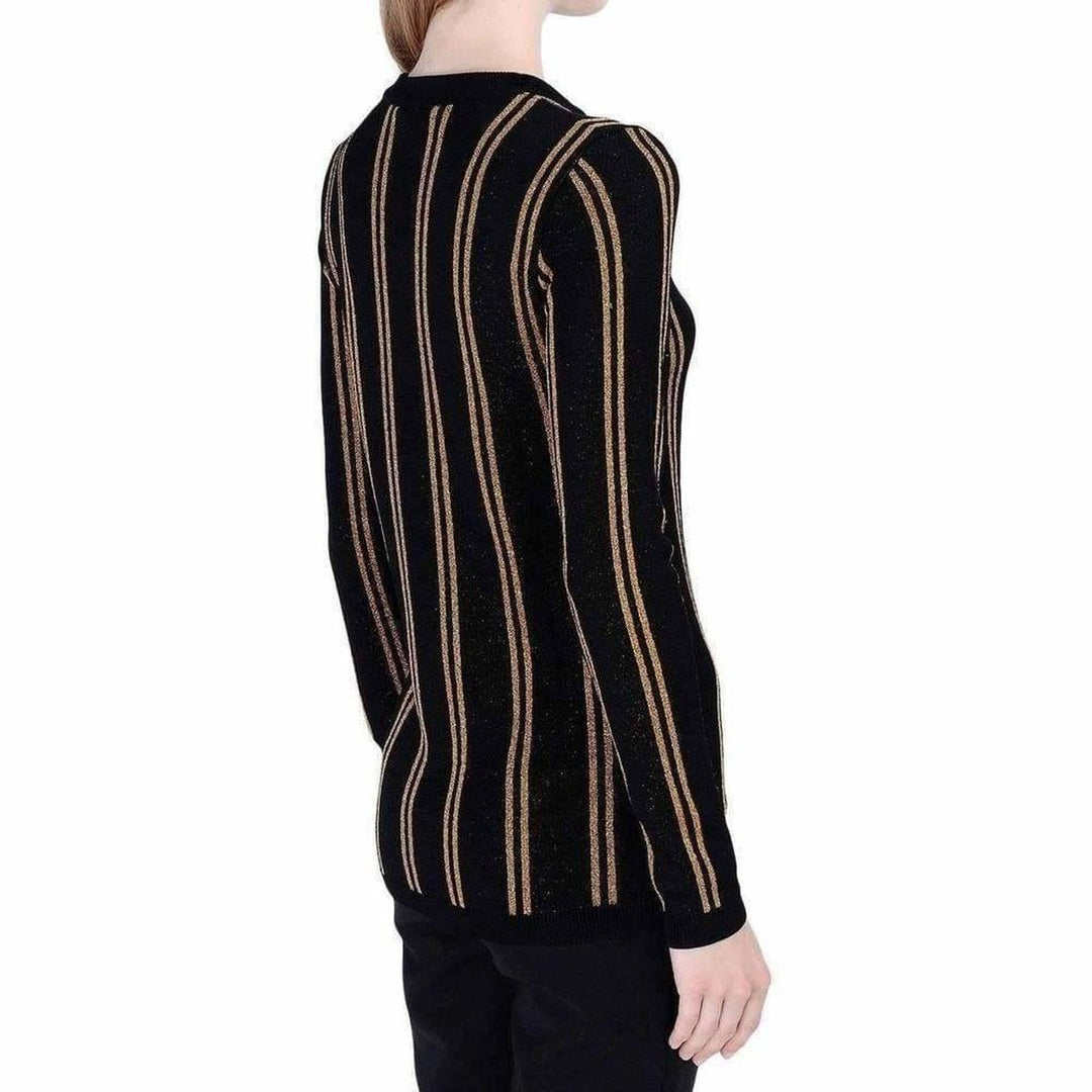 Black And Gold Striped Sweater