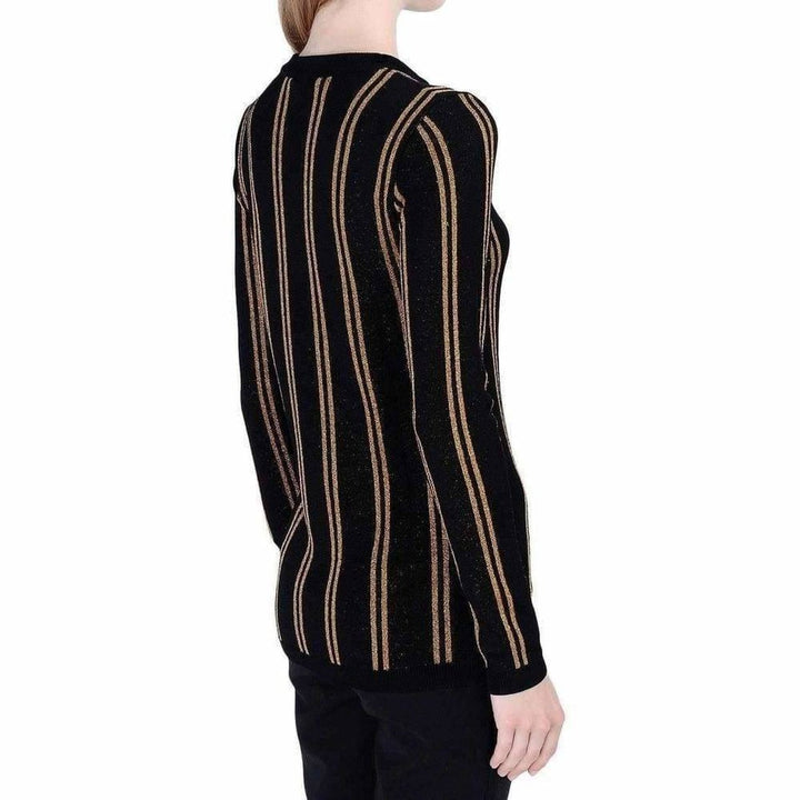 Black And Gold Striped Sweater