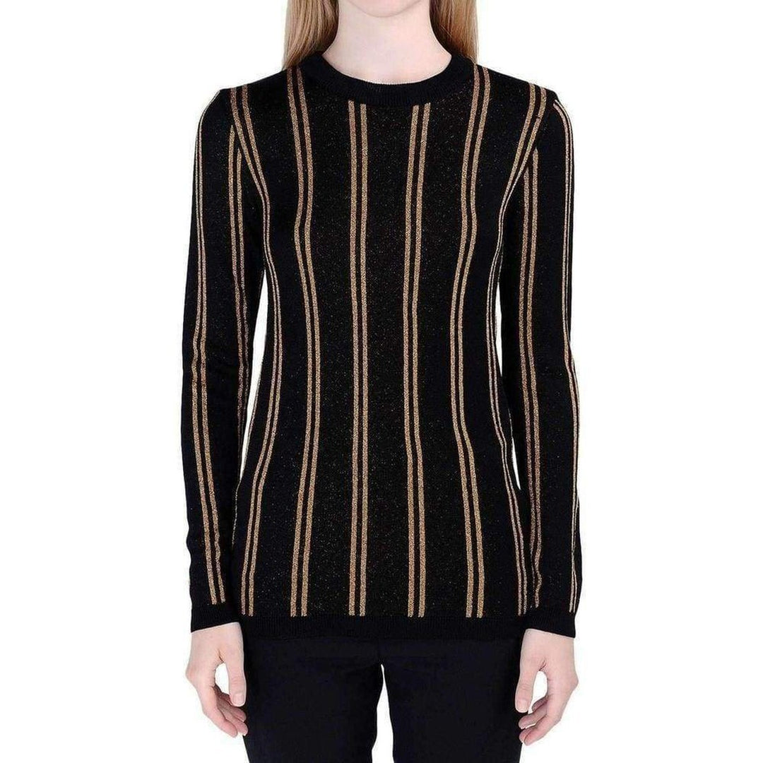 Black And Gold Striped Sweater