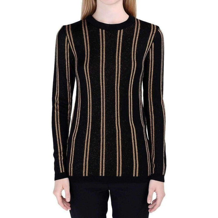 Black And Gold Striped Sweater