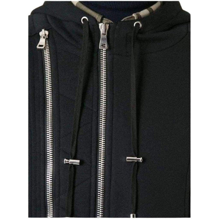 Black Biker Hoodie Jacket