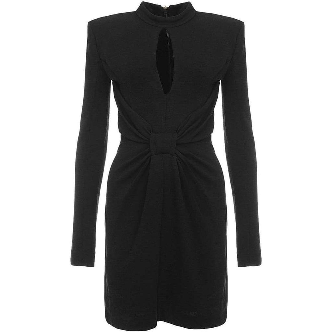 Black Bow Detail Cocktail Dress