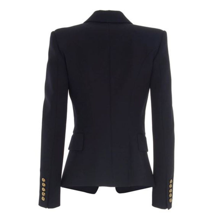 Black Double-Breasted Blazer Jacket