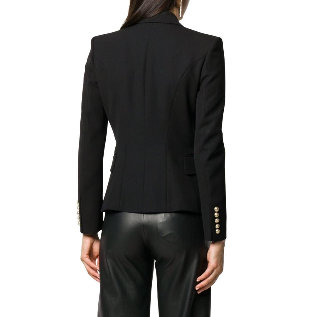 Black Double-Breasted Blazer Jacket