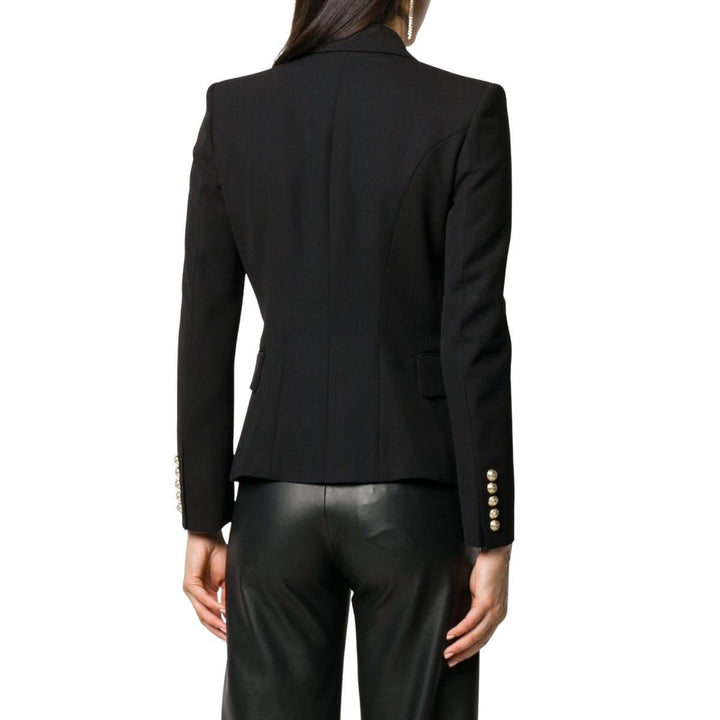 Black Double-Breasted Blazer Jacket