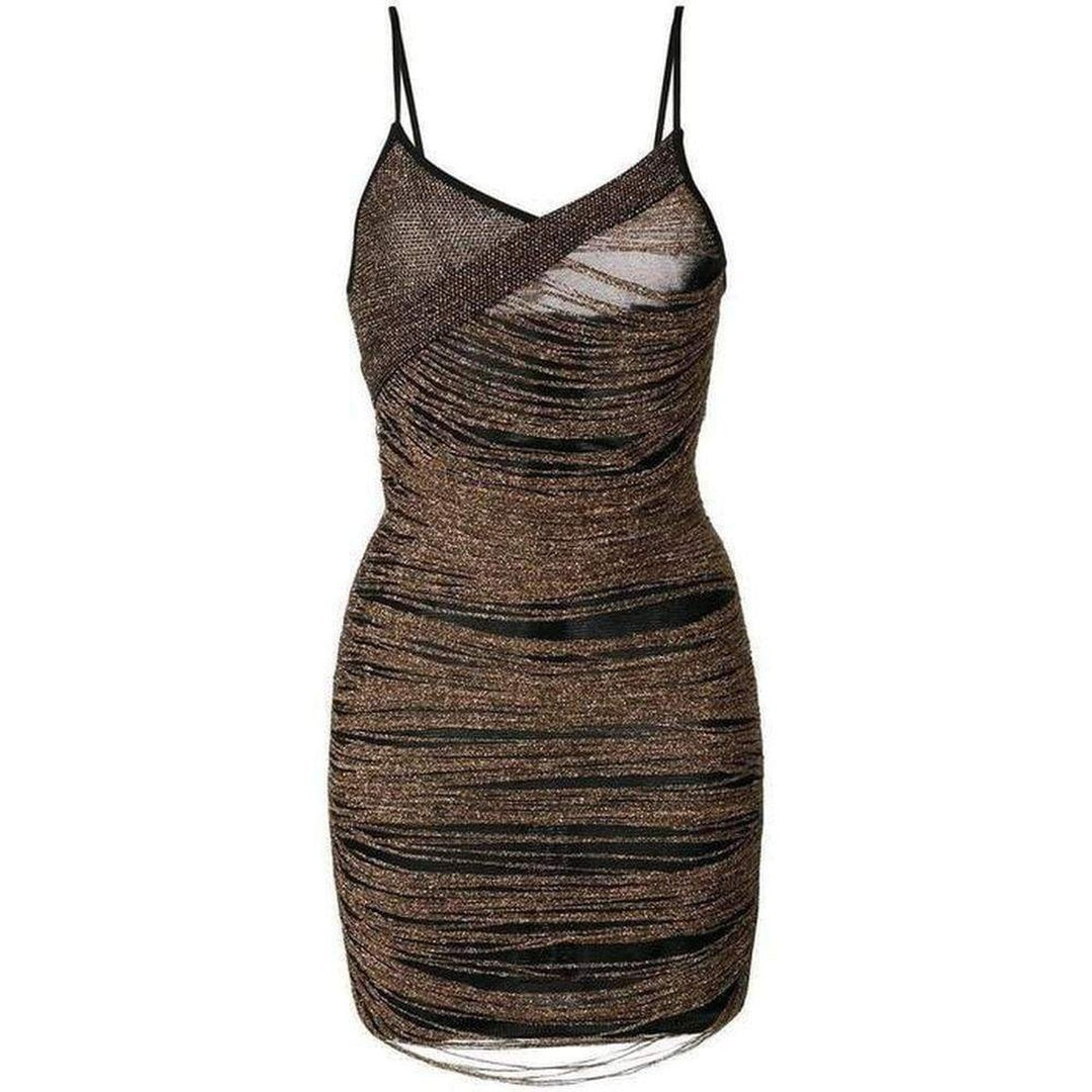 Balmain-Black Fitted Fringe Dress - Runway Catalog