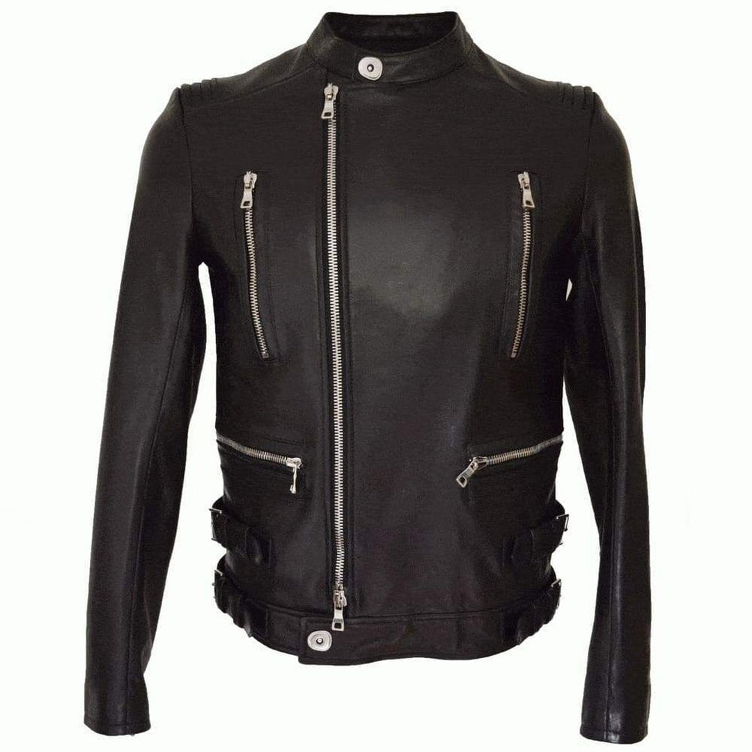 Black Leather Biker Jacket