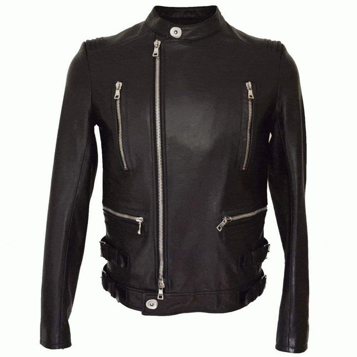 Black Leather Biker Jacket