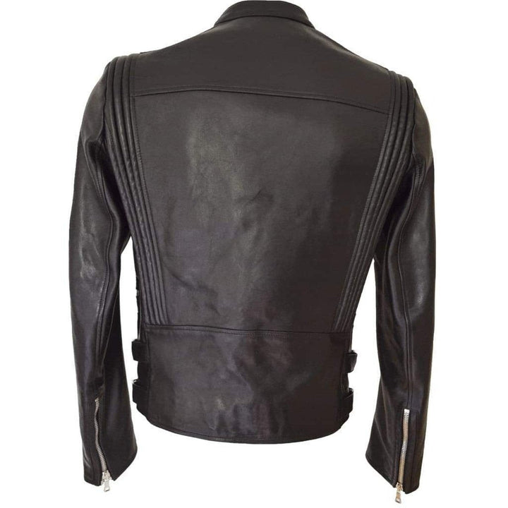 Black Leather Biker Jacket