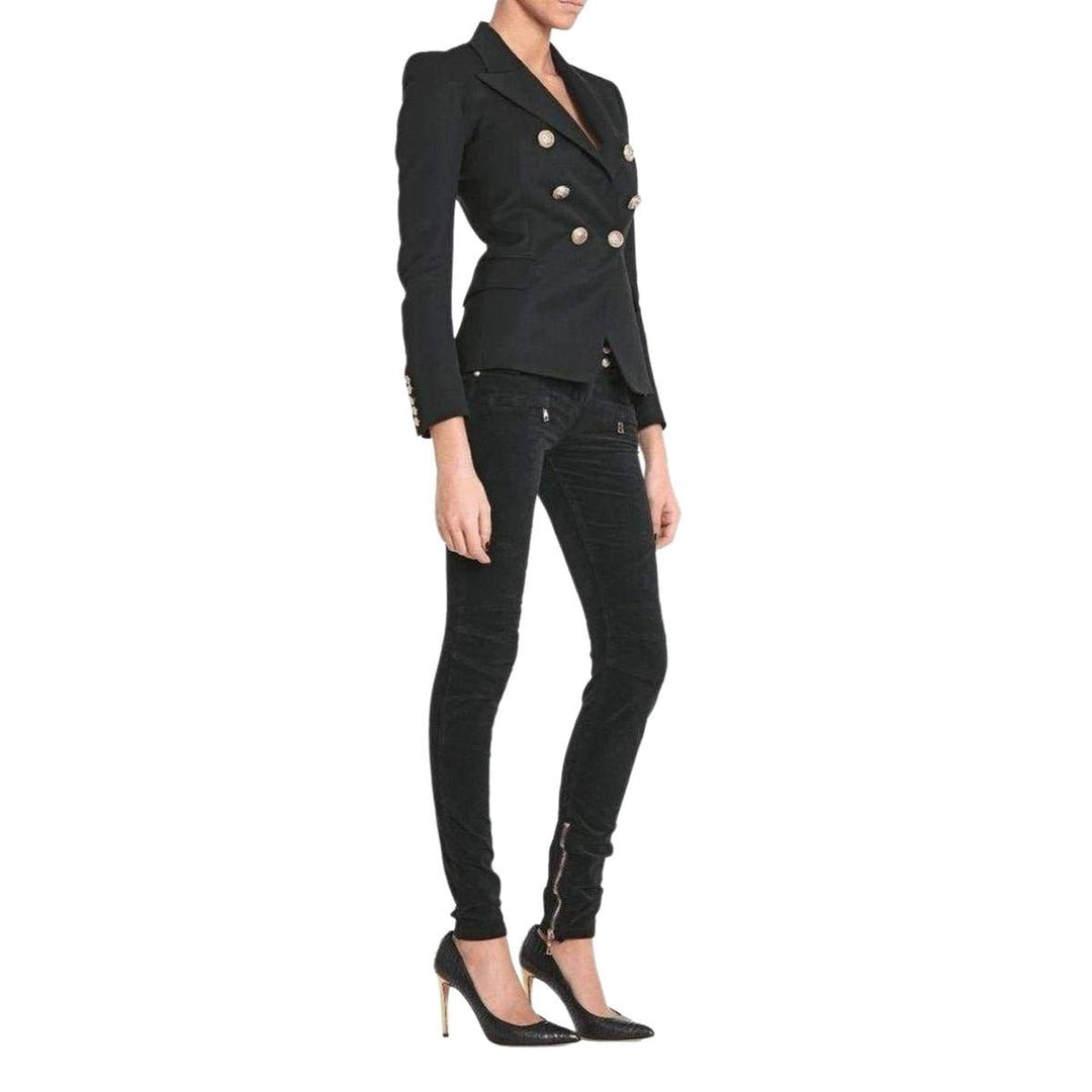 Velvet Biker Jeans