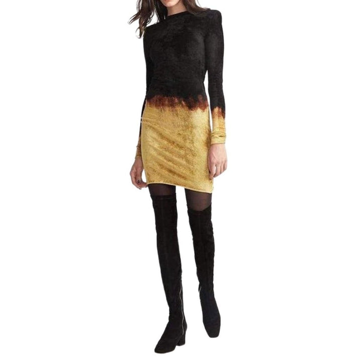 Black Velvet Fire Dress